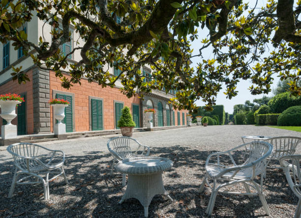 Il piazzale della Villa Reale di Marlia